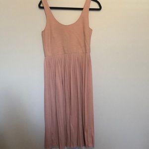 Light pink pleated ballerina dress